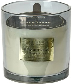 Sviečka v skle Black & Gold, Black tabac, 870 g