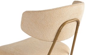 Sada jedálenských stoličiek Nancy Beige and Gold,2 ks