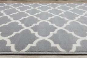 Behúň BCF MORAD Trelis koniczyna marokánska sivý / krém - Výpredaj