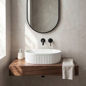 Rea Vanda Mini 40, umývadlo na dosku 400×300×120 mm, biela lesklá, REA-U3536