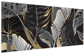 Obraz - Zlatá džungľa (120x50 cm)