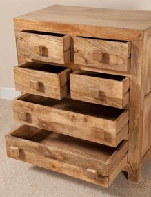 furniture-nabytek.cz - Vysoká komoda z mangového dreva 90x120x45