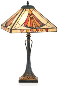 Pôvabná stolná lampa AMALIA v štýle Tiffany