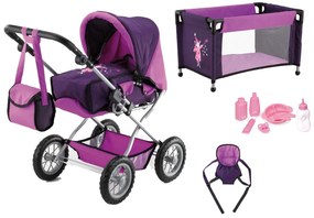 Bayer Design Súprava pre bábiky Grande Kombi s cestovnou postieľkou (víla)  (100227535)