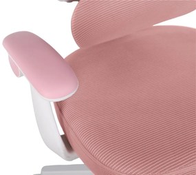 Detská otočná stolička Neoseat JUNI 009 s podnožou — látka, ružová