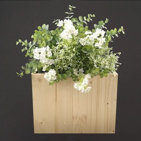 AMADEA Drevený obal s kvetináčom, 27x27x20cm Český výrobok