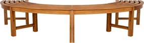 Lavica Male 250 cm polkruhová bez operadla - teak
