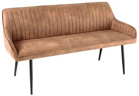 Lavička Turín 160cm hnedá mikrovlákno