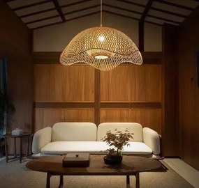 Toolight Natural, závesné svietidlo 1xE27 APP1633-1CP, čierna-hnedá, OSW-05105