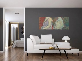Obraz - Henri de Toulouse-Lautrec, Rue des Moulins, reprodukcia (120x50 cm)