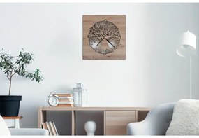 Svietiace hodiny na stenu Strom