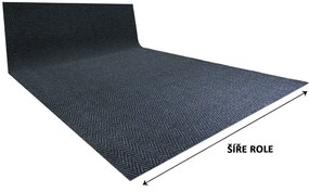 Podlahové krytiny Vebe - rohožky Čistiaca zóna Boomerang 70 sivá - Rozmer na mieru cm