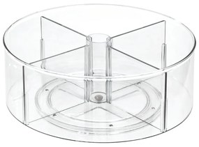 Okrúhly transparentný úložný box iDesign The Home Edit, Ø 29 cm