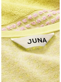 Žltý/ružový froté uterák z Bio bavlny 50x100 cm Check – JUNA