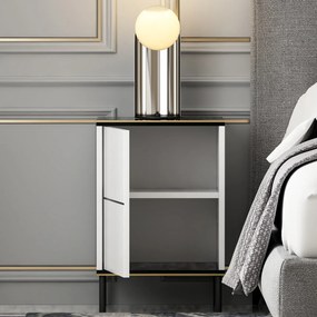 Nočný stolík Imaj White Marble