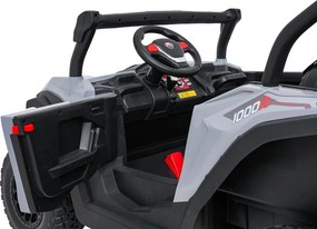 Ramiz Elektrická bugina Gravity pre deti šedá + pohon 4x4 + diaľkové ovládanie