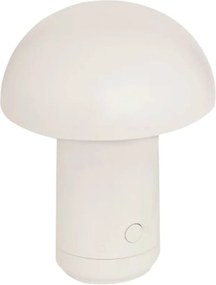 LED stolná lampa FUNGHI 11,2 cm, biela