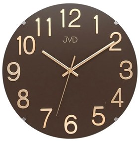 Dizajnové nástenné hodiny JVD HT98.2 hnedé