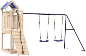 vidaXL Vonkajšia súprava na hranie masívna borovica
