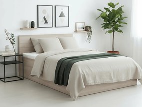 Posteľ SOFIA 120 x 200 cm, dub sonoma Rošt: S latkovým roštom, Matrac: Bez matraca