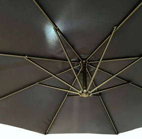 Záhradný slnečník ASTER s bočnou nohou 300 cm tmavomodrý