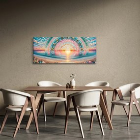Obraz – Mozaika zapadajúceho slnka (120x50 cm)
