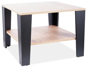Konferenčný stolík Quadra, dub wotan / čierna