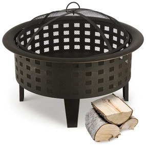 Blumfeldt Boston, ohnisko, misa na oheň, Ø 70 cm, oceľ, čiernené