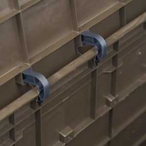 vidaXL Záhradný úložný box hnedý 280 l