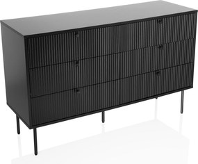XXXLutz KOMODA, čierna, 120/40/75 cm MID.YOU - Komody - 001918043802