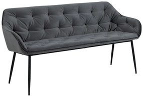 Lavica Brooke tmavo šedá