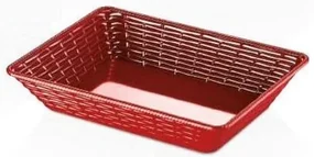 KULSAN HENA MELAMÍNOVÝ KOŠÍK NA CHLIEB 37X27X8CM ČERVENÝ