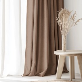 Goldea dekoračný záves marbella - moka 140x135 cm