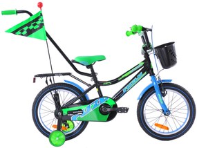 Fuzlu Detský bicykel Thor čierno-modro-zelený-lesklý 10&quot; 16&quot; 2023