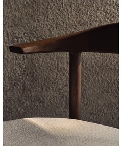 Hnedá/béžová jedálenská stolička Timons – Kave Home