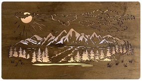 Podsvietený obraz Vrchy na batériu