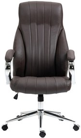 Design-Shop Kancelárska stolička Wigan - koža - Hnedá