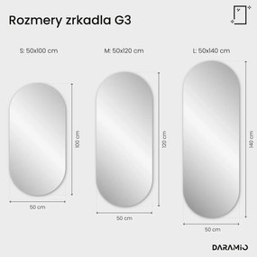 Atypické zrkadlo s LED osvetlením G3