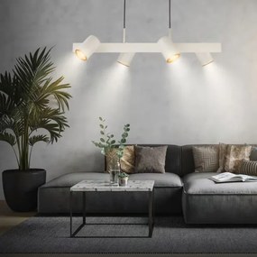 Briloner 4058044 - Luster na lanku ERA 4xGU10/10W/230V krémový