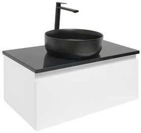 Kúpeľňová skrinka s krycou doskou SAT B-WAY 79x30x45 cm biely lesk BWAY80WZUB, 1 ks