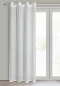 ZÁCLONA NA KRÚŽKOCH AMALIA 140X250 CM BIELA