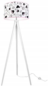 Detská stojacia lampa Minnie, 1x textilné tienidlo, (výber z 2 farieb konštrukcie)