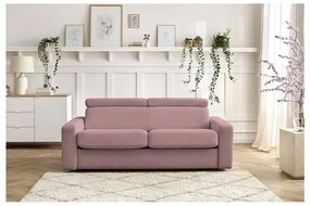 Ružová rozkladacia pohovka 215 cm Monaco – Bobochic Paris