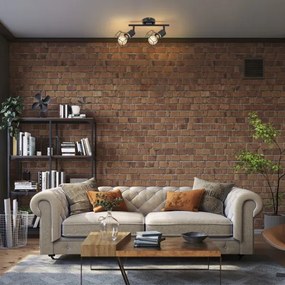 Rabalux 71066 - Bodové svietidlo FRAN 2xE27/40W/230V čierna