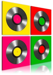 Artgeist Obraz - Vinyls: Pop art Veľkosť: 80x80, Verzia: Standard