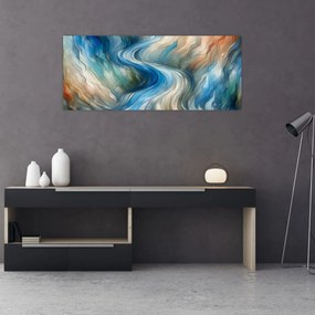 Obraz - Abstraktný prúd (120x50 cm)