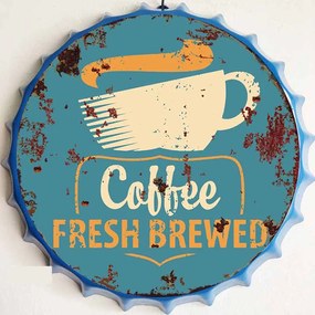 Ceduľa vrchnák Coffee Fresh Brewed
