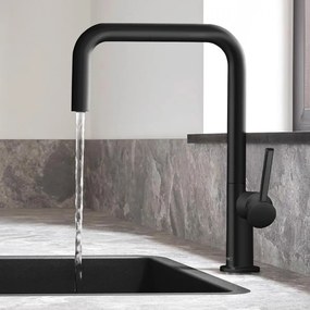 Hansgrohe Talis M54, kuchynská páková batéria U 220, 1jet, matná čierna, HAN-72806670