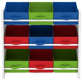 Livarno home Skladovací regál s 9 textilnými boxami (chlapčenský)  (100351417)