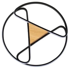 LED Stmievateľné stropné svietidlo LED/75W/230V 3000-6500K hnedá/čierna + DO